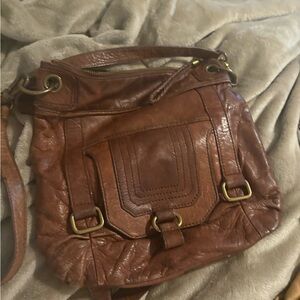 The Sak Brown Leather Crossbody Bag